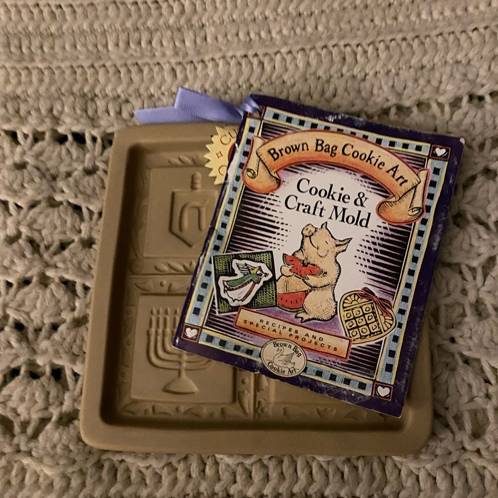 Vintage Hanukkah cookie mold